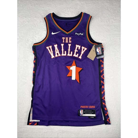 Nike Other - BNWT Devin Booker Phoenix Suns The Valley Nike Authentic Jersey, sz 44 Medium